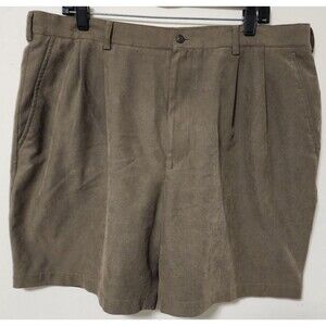 Andrew Fezza New York Beige Woven Men's Casual Shorts Size 40